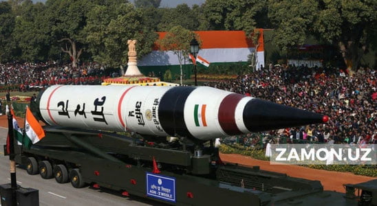 Ҳиндистон Аgni-5 қитъалараро баллистик ракетасини синовдан ўтказди