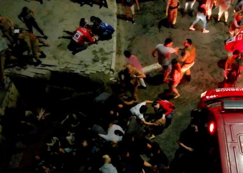 Rojdestvo bayramida yer o‘pirilib odamlar chuqurga tushib ketdi