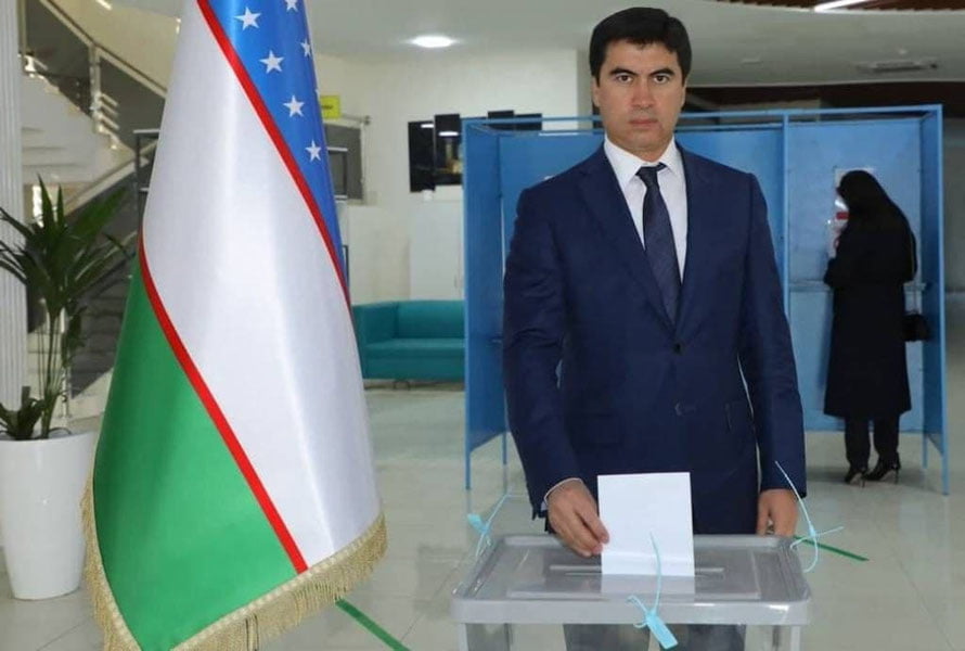 Тошкент вилояти ҳокими ҳам сайловда иштирок этди