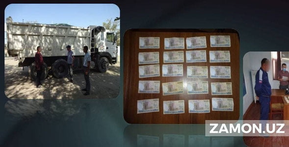 15 тонна шағал тошларини яширинча олиб кетаётган шахслар қўлга олинди