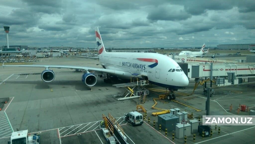 Исломободдан Лондонга учаётган самолёт йўловчи аёлнинг ўлими туфайли Тошкентга фавқулодда қўнди