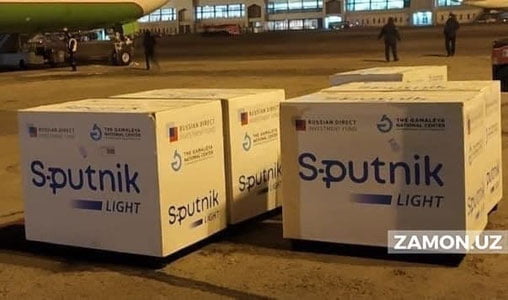 Юртимизга Sputnik Light вакцинасининг навбатдаги партияси олиб келинди