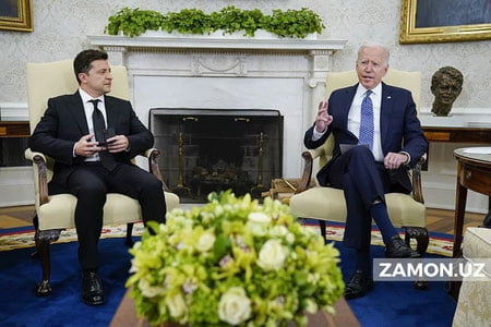 Зеленский Байден билан учрашувгача толиқиб қолган(ми)?