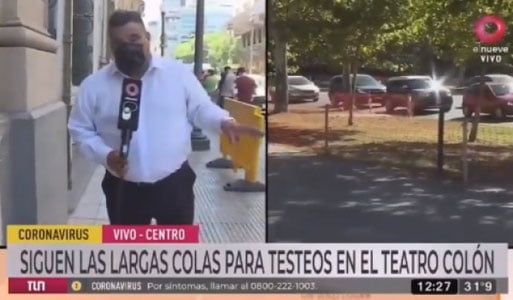 Аргентиналик журналист жонли эфирда иссиқ ҳаво сабаб ҳушидан кетиб йиқилди