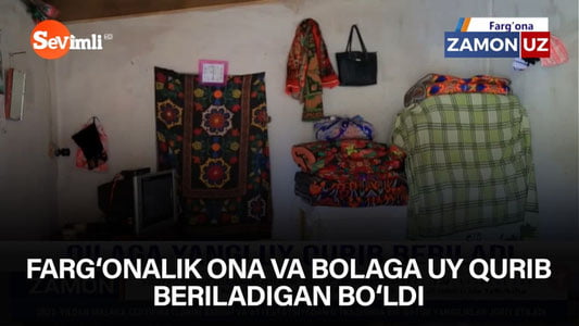 Фарғоналик она ва болага уй қуриб бериладиган бўлди