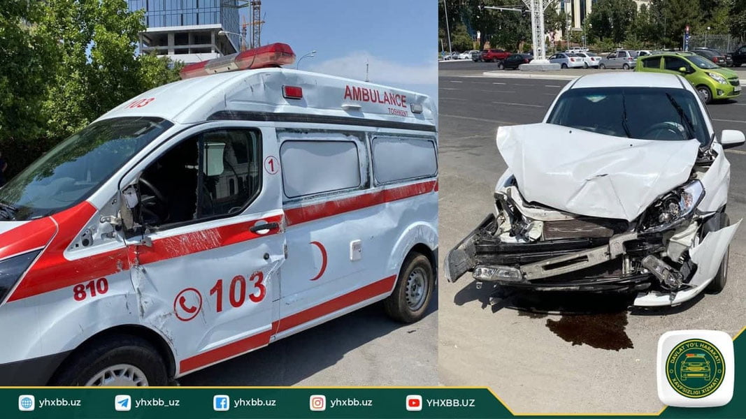 Тошкентда тез ёрдам автомобили ва «Nexia» иштирокидаги ЙТҲ содир бўлди, бир киши вафот этди