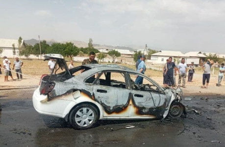 Қашқадарёда Isuzu билан тўқнашган Lacetti ёниб кетди. 4 киши вафот этди