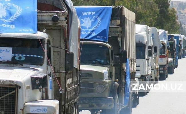 Термизга БМТнинг Афғонистон учун ажратган гуманитар ёрдами етиб келди