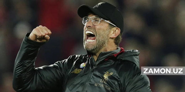 Klopp “Liverpul” tarixida yangi rekord o‘rnatdi