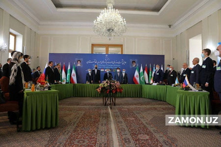 Абдулазиз Комилов Теҳрондаги Афғонистон масаласига бағишланган учрашувда иштирок этди