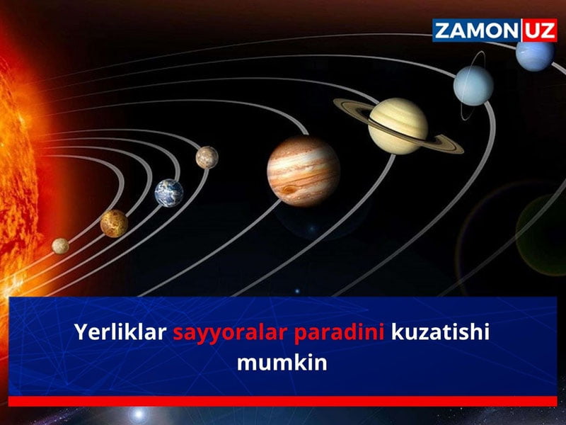 Ерликлар сайёралар парадини кузатиши мумкин