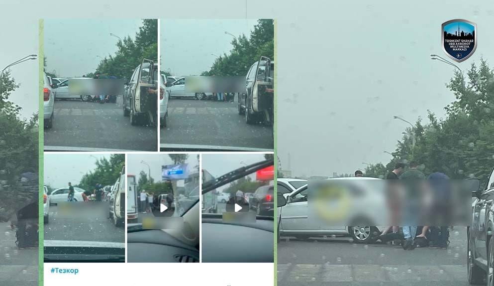 Дархонда “ГАИ” ходимини машина уриб кетди