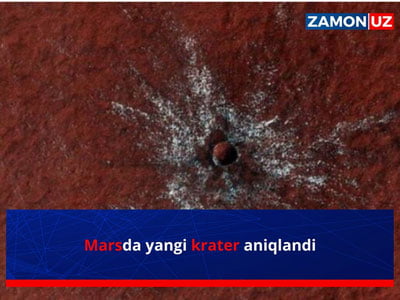 Mars sayyorasida yangi krater aniqlandi