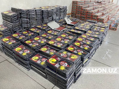 Андижонда 63 миллионлик ноқонуний  пиротехника  воситалари тўхтатиб қолинди
