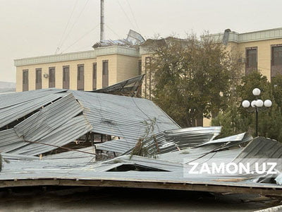 Бухородаги бинолар қум бўронига дош беролмади