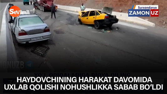 Ҳайдовчининг ҳаракат давомида ухлаб қолиши ноҳушликка сабаб бўлди