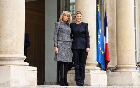 Fransiya va Ukraina birinchi xonimlari uchrashdi