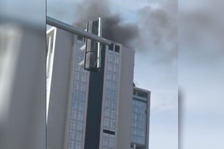 Тошкентдаги IT-park биносида ёнғин чиқди — видео