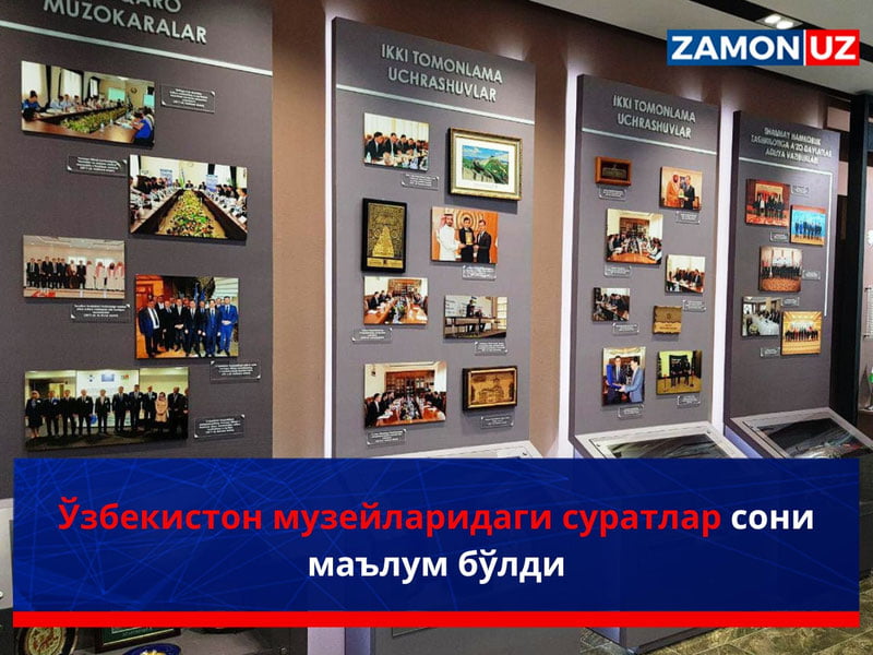 O‘zbekiston muzeylaridagi suratlar soni maʼlum bo‘ldi