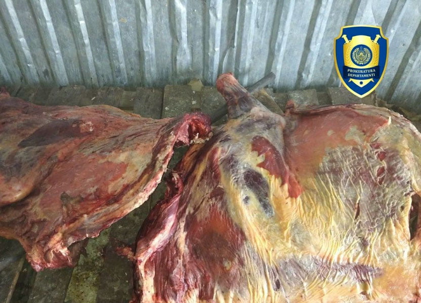 Сирдарёда Тошкентга келтирилаётган сифатсиз гўштлар аниқланди