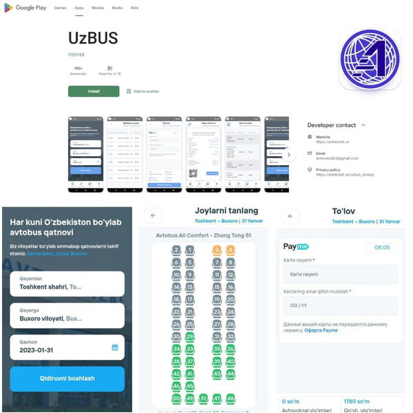 Энди шаҳарлараро автобус қатновига чипталарни электрон харид қилиш мумкин
