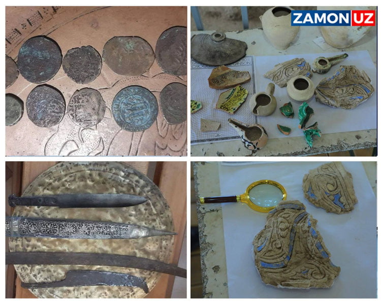 Намангандан минг йиллик қиличлар топилди