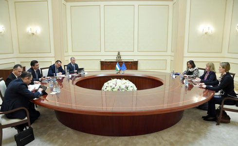 Бахтиёр Саидов ЕИнинг Марказий Осиё бўйича махсус вакили билан учрашди