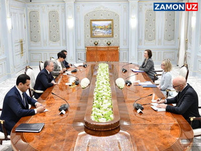 Мирзиёев Жаҳон банкининг Европа ва Марказий Осиё минтақаси бўйича вице-президентини қабул қилмоқда