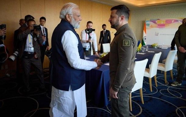 Зеленский Ҳиндистон бош вазири билан учрашди