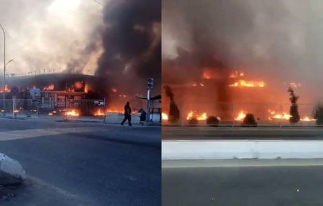 Сурхондарёдаги бозорда ёнғин бўлди