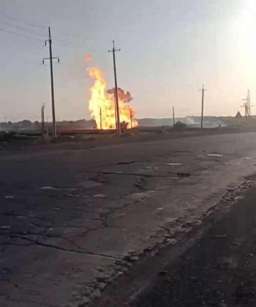 Қорақалпоғистондаги газ қувурида ёнғин бўлди