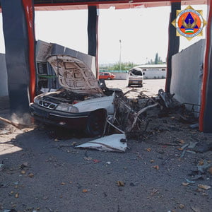 Тошкент вилоятида «заправка»да турган автомобиль портлади