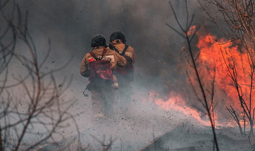 Грецияда бир суткада 45 дан ортиқ ўрмон ёнғинлари содир бўлди