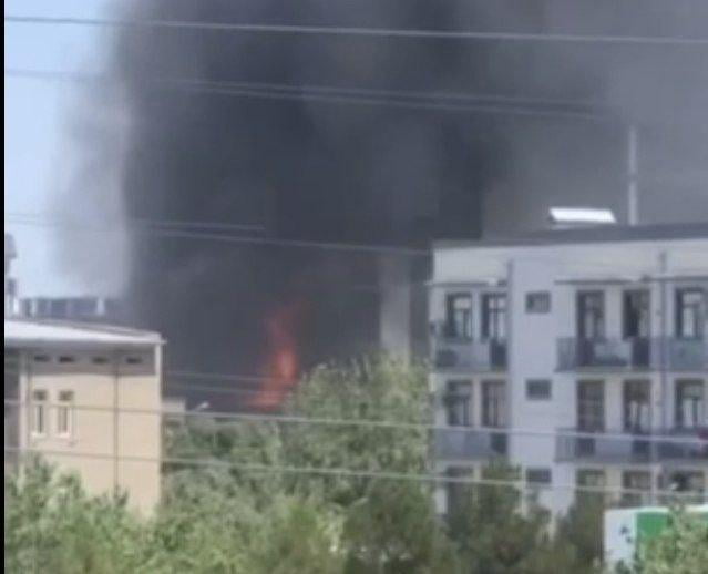 Бухородаги 9 қаватли бинода ёнғин чиқди