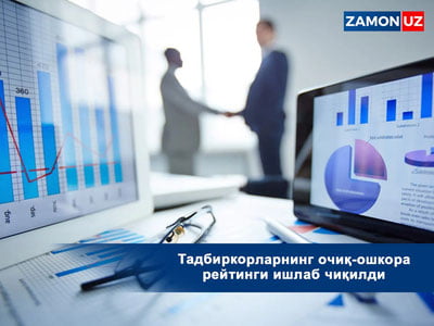 Тадбиркорларнинг очиқ-ошкора рейтинги ишлаб чиқилди