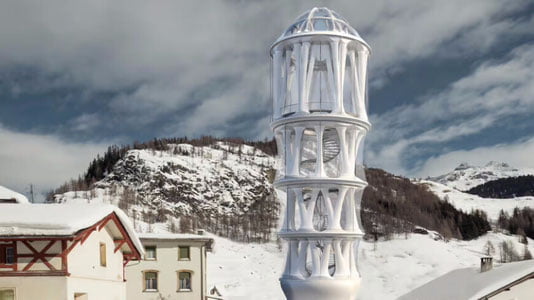 Alp tog‘larida 3D bosilgan eng katta bino quriladi