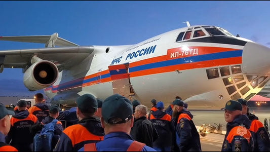 Россия Эронга 50 нафар қутқарувчи, 2 дона самолёт ва вертолёт жўнатади
