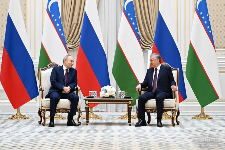 Atom energetikasi, migratsiya, xavfsizlik: Mirziyoyev va Putin qator masalalarni muhokama qildi