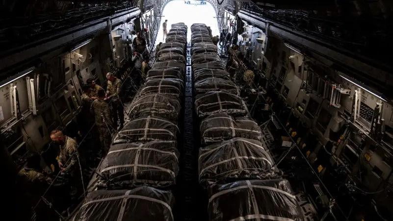 AQSH G‘azoga 10 tonnadan ortiq gumanitar yordam yubordi