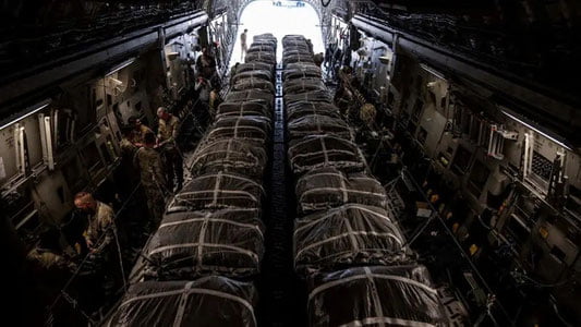 AQSH G‘azoga 10 tonnadan ortiq gumanitar yordam yubordi