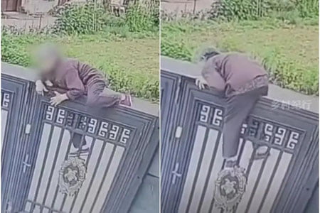 Хитойда 92 ёшли аёл қариялар уйидан қочмоқчи бўлди