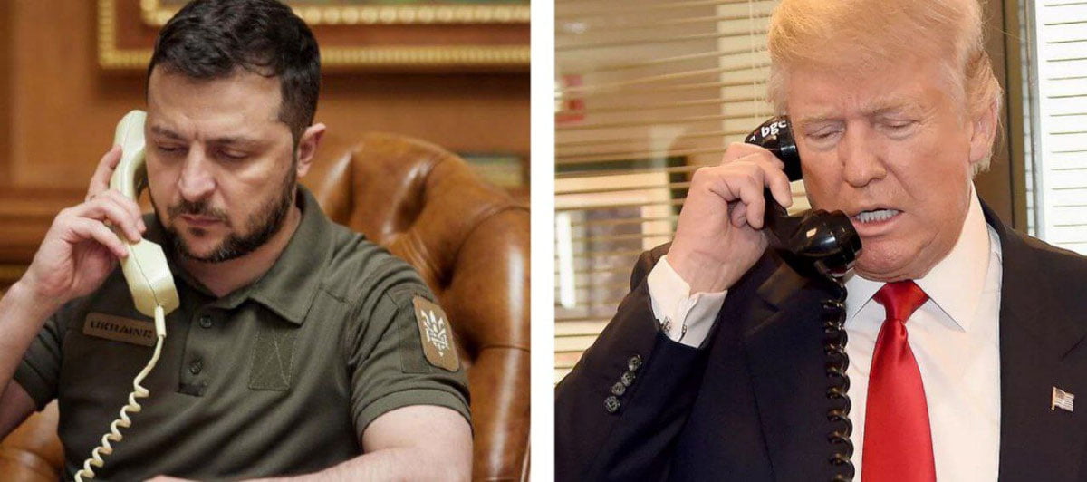 Tramp Zelenskiy bilan telefon orqali gaplashdi