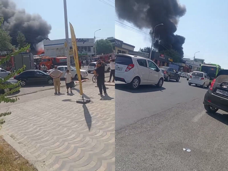 Toshkentda bir nechta do‘kon yonib ketdi