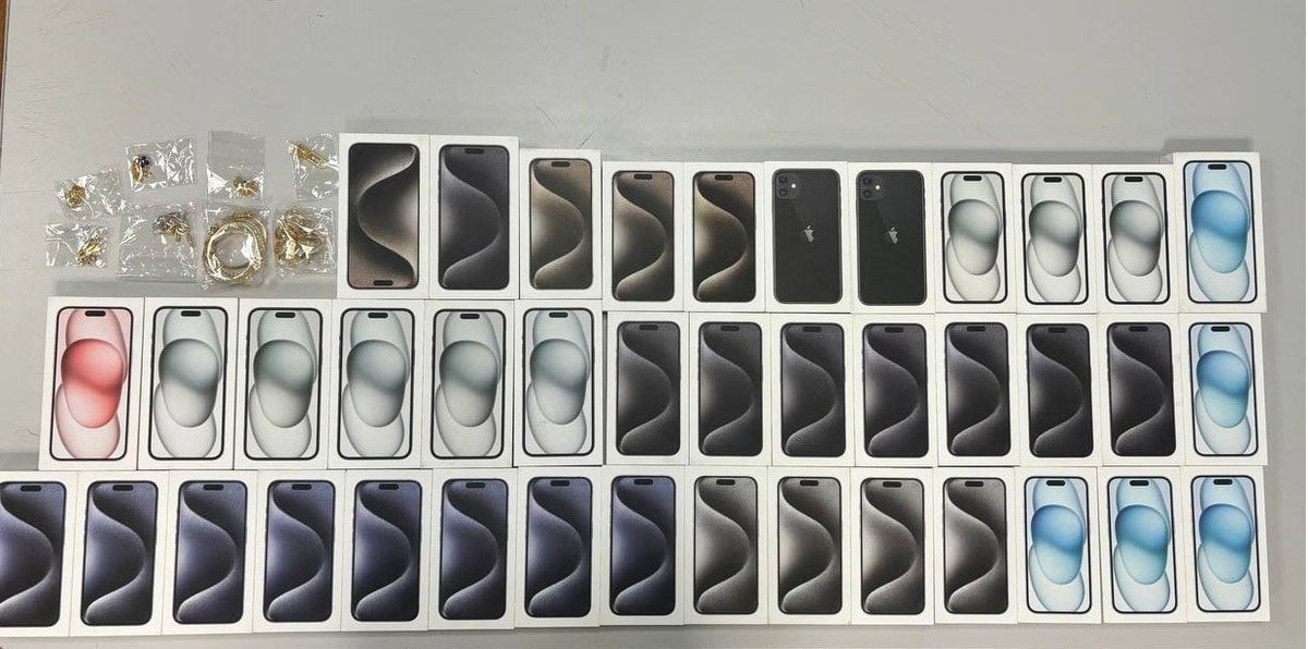 Toshkent aeroportida 40 ta iPhone to‘xtatib qolindi