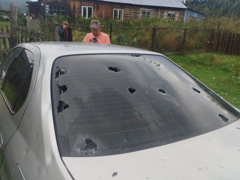 Олтойда тухум катталигида дўл ёғди