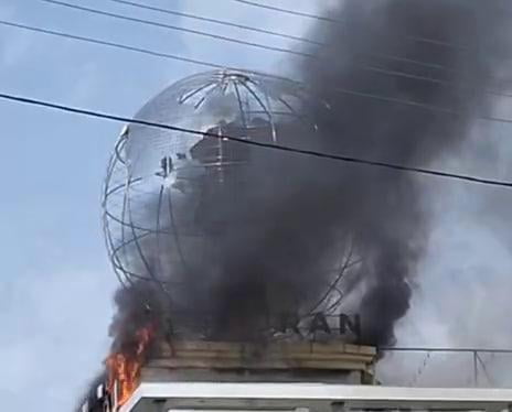 Хоразмдаги банк биносида ёнғин чиқди