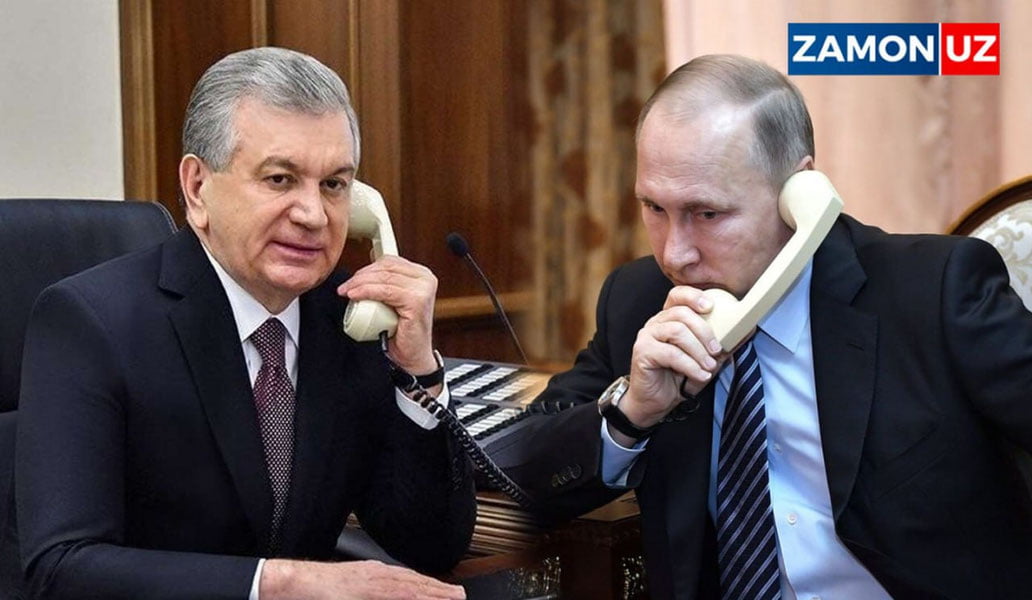 Putin va Mirziyoyev Suriya va Ukrainadagi vaziyatni muhokama qildi