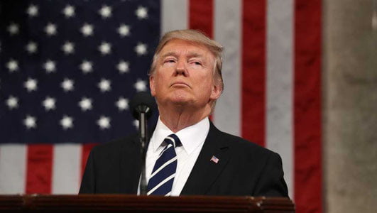 “Америка қайтди”: Трамп Конгрессда нутқ сўзлади