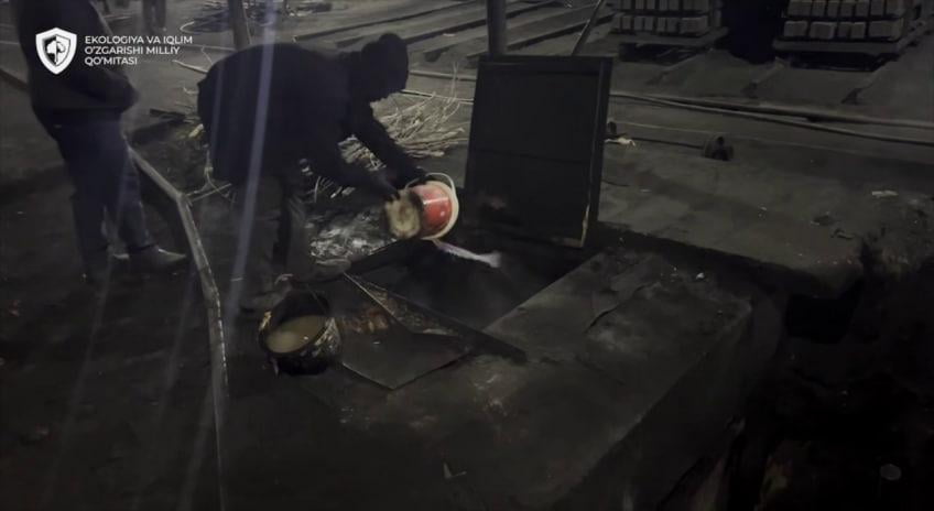 Янгийўлда шина ёққан ғишт заводи фаолияти тўлиқ тўхтатилди