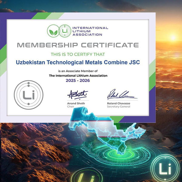 Ўзбекистон Халқаро Литий Ассоциациясига қўшилди